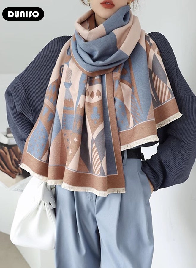 DUNISO أوشحة نسائية شالات غرف مكيفة واقيات رقبة معاطف واقية من الرياح كارديجان واقيات رقبة أوشحة نسخة يانغ مي المطابقة لملك البوكر - Image 5