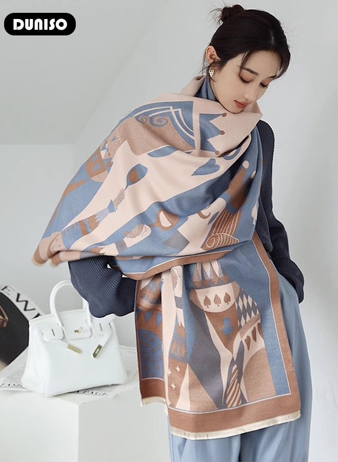 DUNISO أوشحة نسائية شالات غرف مكيفة واقيات رقبة معاطف واقية من الرياح كارديجان واقيات رقبة أوشحة نسخة يانغ مي المطابقة لملك البوكر - Image 3