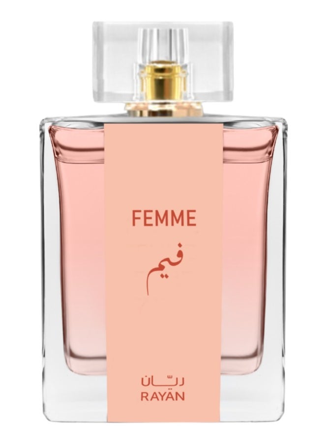 rayan RAYAN FEMME Women Perfume – Floral Garden with Sweet Nectars Eau De Parfum - Long Lasting Perfume for Women – Raspberry, Bergamot, May Rose, Arabic Jasmine & Amber - Ideal for Gifting - 100 mL 