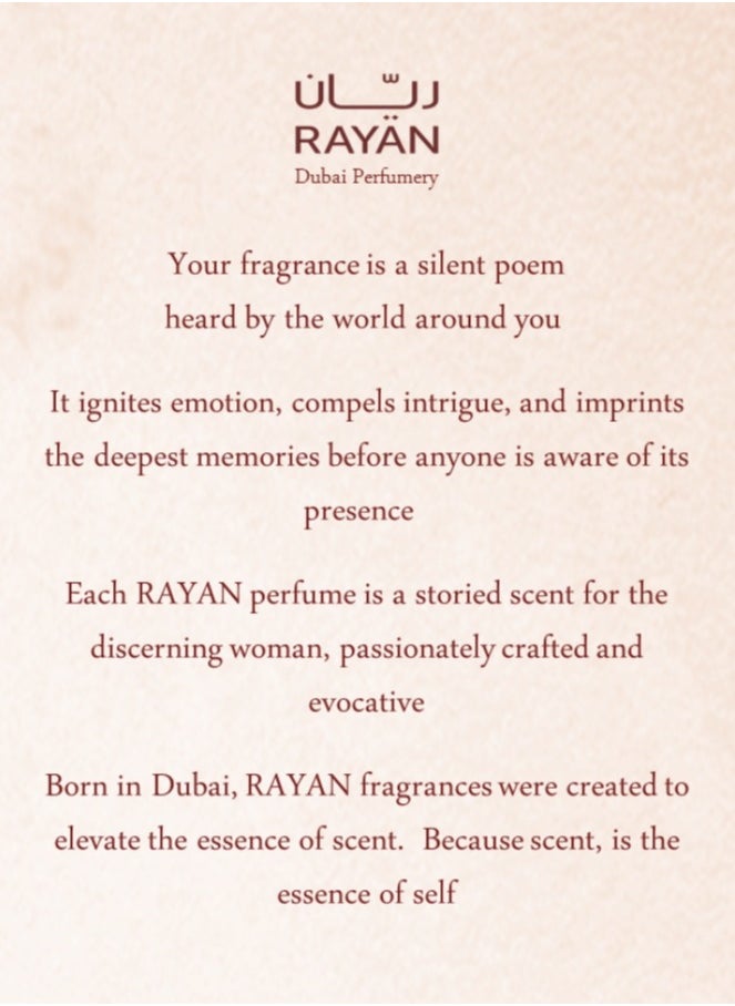 عطر ريان نسائي - ماء عطر عربي طويل الأمد، 100 مل (3.34 أونصة سائلة)، حديقة الزهور مع الرحيق الحلو، التوت، البرغموت، وردة مايو، الياسمين، العنبر - هدية مثالية لشهر رمضان والعيد - pzsku/Z36304598EE784BD34BE7Z/45/_/1739557133/f60cea19-7a09-4d7c-8f02-6d1f240f8441