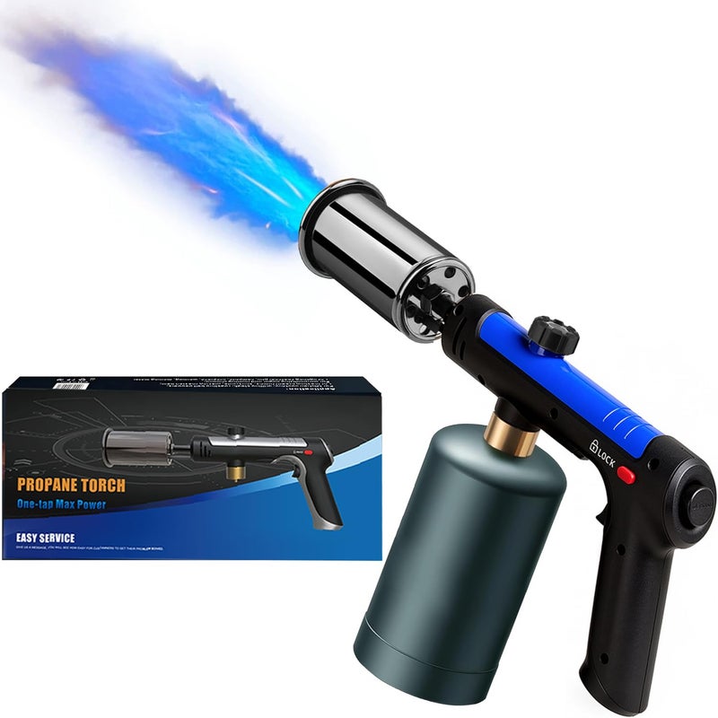 zycBernoi ARTFLAMM Powerful Propane Torch Gun, Kitchen Torch With Adjustable Flame, Adjustable Flame & Safety Lock, for BBQ, Campfire, Searing Steak, Camping (Propane Tank Not Included) - Image 1