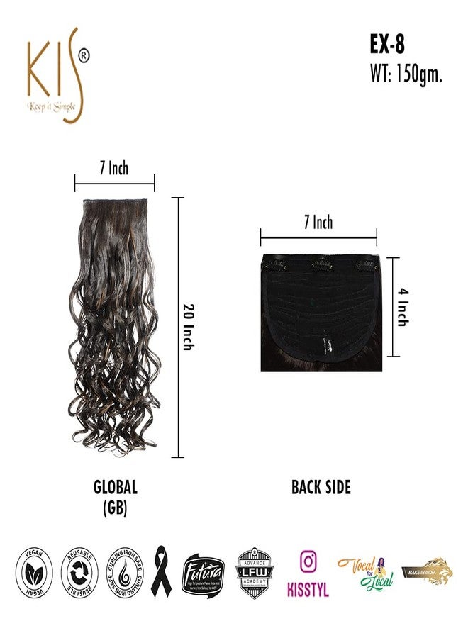 KIS Hair Extensions 100% Natural Human Hair Blend Glamorous Handcrafted Salon-Quality Voluminous Luxurious Customizable Soft & Silky Texture Reusable Washable & Heat Resistant (Globle.) - Image 3