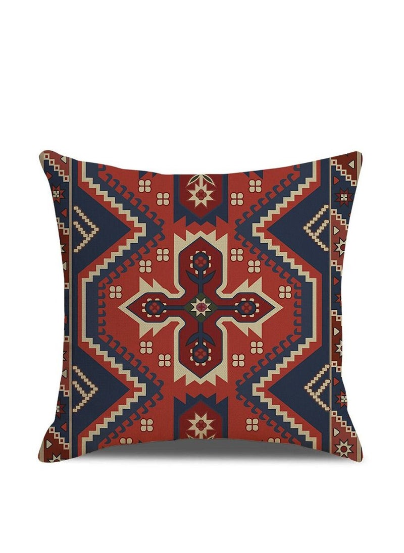 Bluejw - 4-Piece Living Room Sofa Cushion Cover Festive Atmosphere Persian Style Cushion Cover 18x18in - Image 1