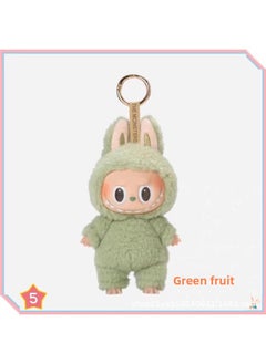 Generic Labubu Macaron Vinyl Face Plush Toy Collectible Figure Hanging Ornament Youth Animal Cartoon Stuffed Doll Fibre Cotton Filling-Color:Light Green  - Image 1