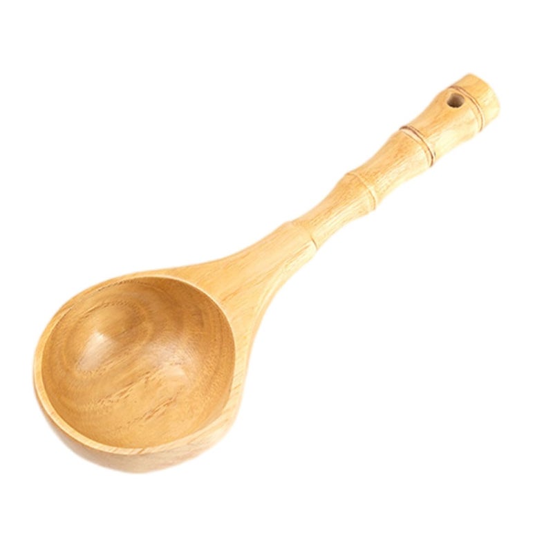 Wooden Water Ladle Long Handle Kitchen Scoop for Sauna Bathing and Home Spa Use - Image 2