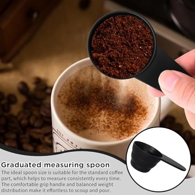 ريحني ملعقة قياس القهوة 2 ملعقة كبيرة ملعقة قياس ملعقة بلاستيكية قابلة لإعادة الاستخدام للقهوة بودرة الحليب بودرة الفواكه بذرة التوابل - Image 3