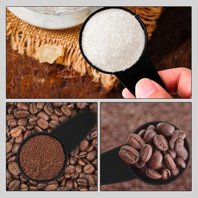 ريحني ملعقة قياس القهوة 2 ملعقة كبيرة ملعقة قياس ملعقة بلاستيكية قابلة لإعادة الاستخدام للقهوة بودرة الحليب بودرة الفواكه بذرة التوابل - Image 5