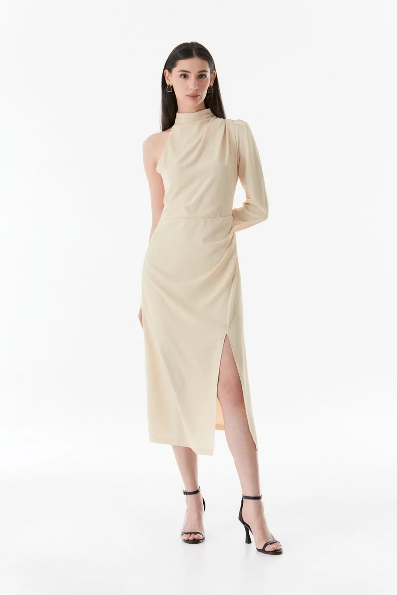 فولامودا One Shoulder Slit Dress