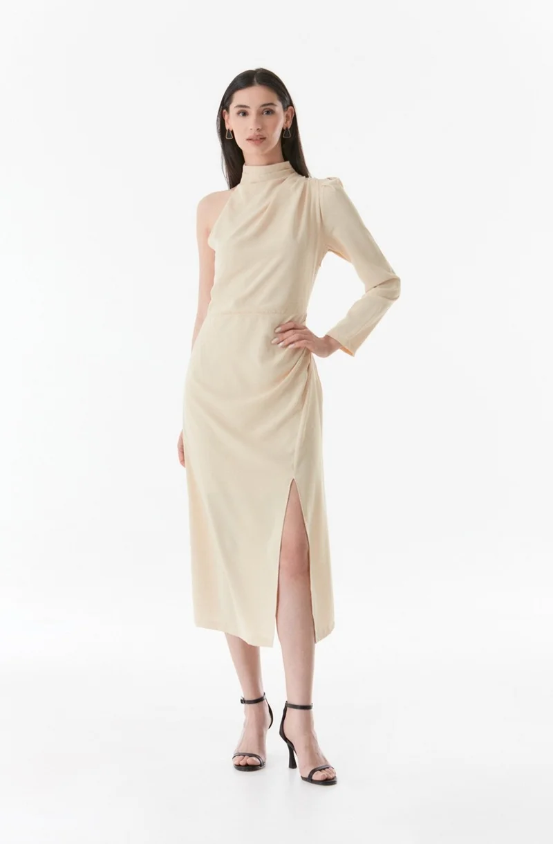 فولامودا One Shoulder Slit Dress