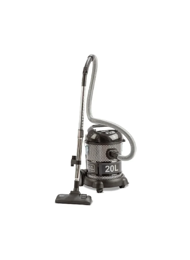 BLACK+DECKER Black & Decker 2000W Drum Vacuum Cleaner Grey And Black 36.4 X 51.8 X 40.6 Cm Bv2000-B5