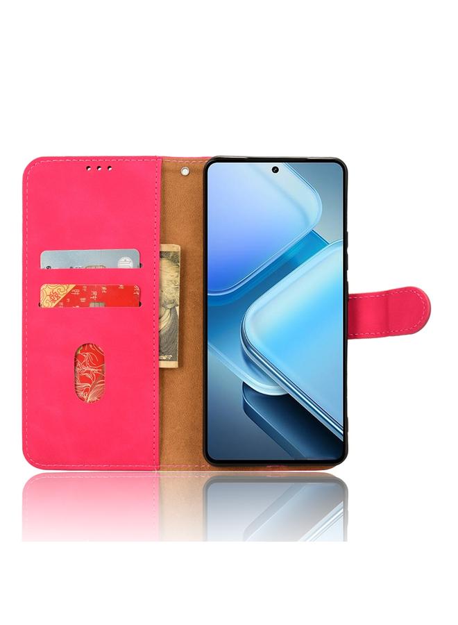 erorex Case For vivo iQOO Z9 Skin Feel Magnetic Flip Leather Phone Case - Image 4