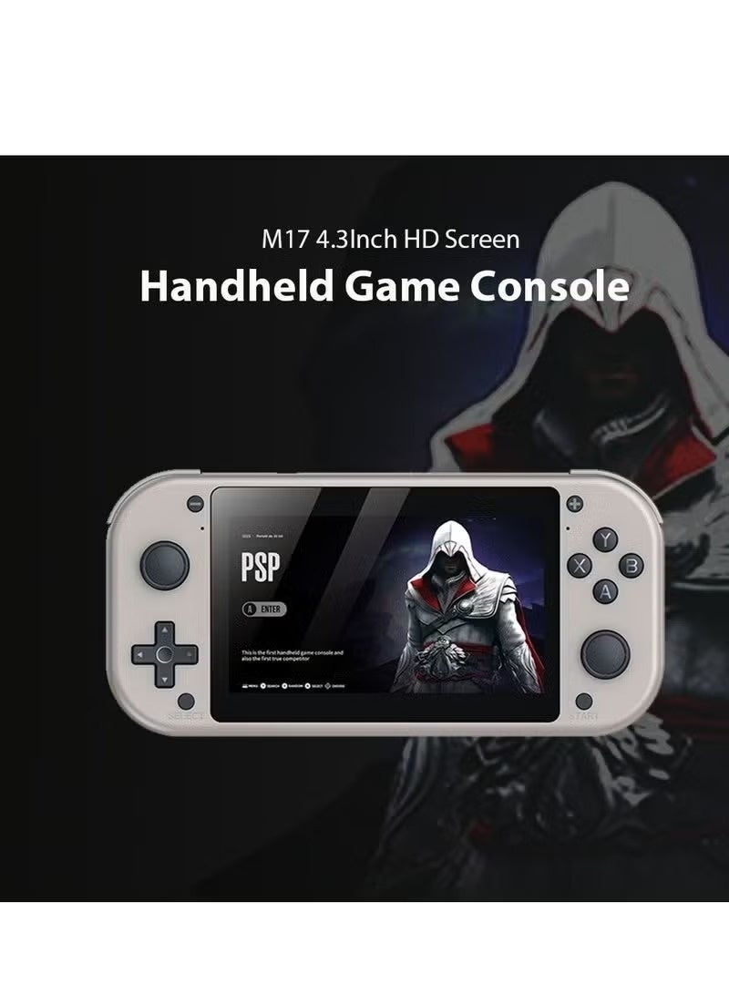 M17 Handheld Game Console, 4.3 Inch HD Screen Retro Gaming System, PSP Simulator Portable Video Game Player, Multi-Language Classic Arcade Console - Image 1