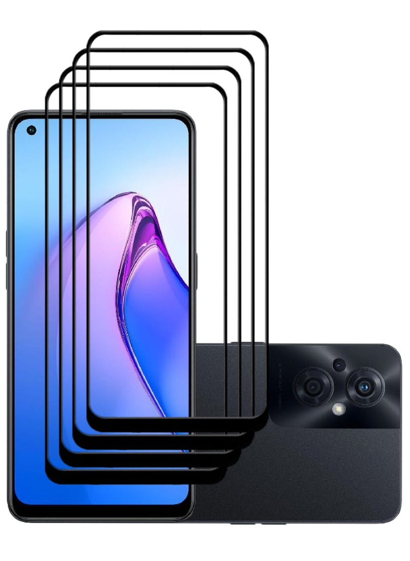 ACLIX 4 Pieces Antistatic ESD Dustproof Premium Quality High Definition Tempered Glass Screen Protector Designed For Oppo Reno8 Z - Image 1