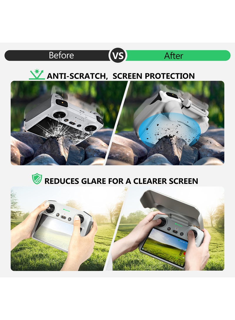 Excefore Screen Remote Control 2 in 1 Sun Hood, RC Joysticks Protector Sunshade for DJI Mini 3 Pro/Mini 3/Air 2S/for Mavic 3 Classic/for Mavic 3 Pro - Image 2