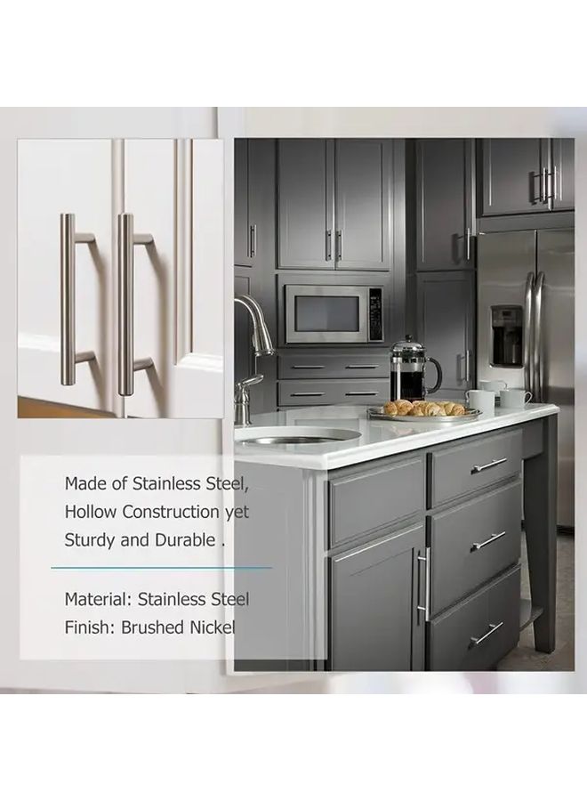 Stainless Steel T Bar Handles 128mm 15 Pack for Kitchen Cabinet Cupboard Doors - Image 2