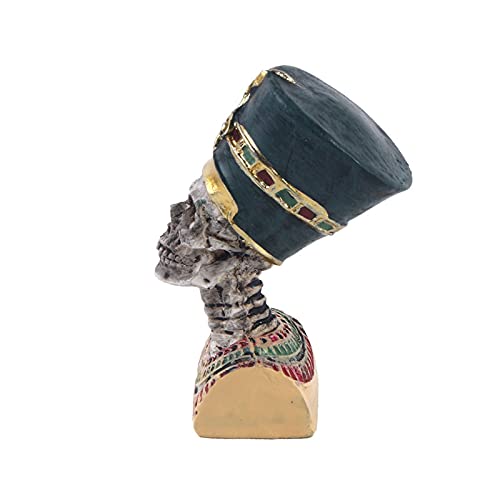 Kocris Casa Reptile Tank Ancient Egypt Priest Skull Decorations Aquarium Fish Turtle Lizard Tanks Sculpture Statue Terrarium Egyptian Figurine Décor Collectible Ornament Pet - Image 3