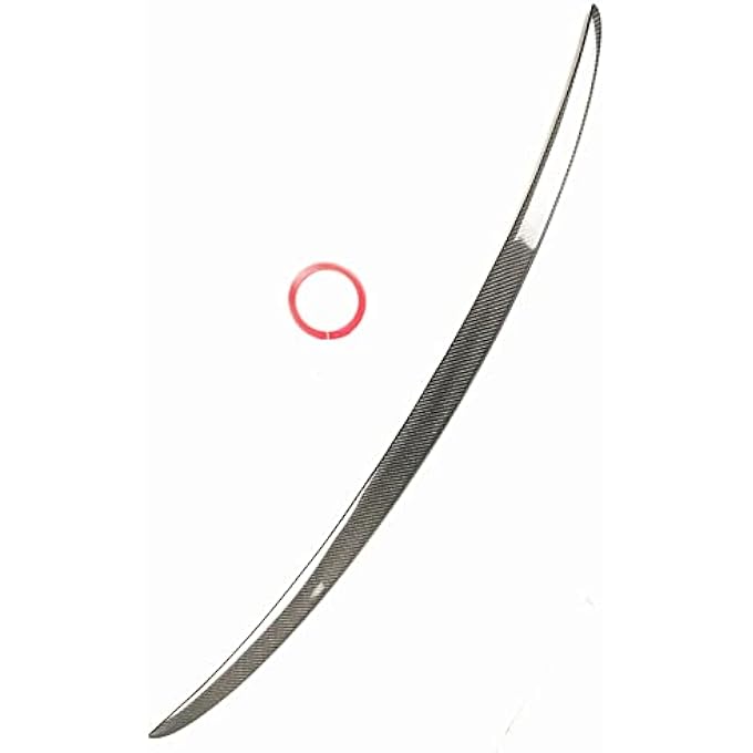 AUSMILA Carbon Fiber Rear Trunk Roof Spoiler Splitter Wing Kit For Saab 9-3 2003-2012 - Image 3