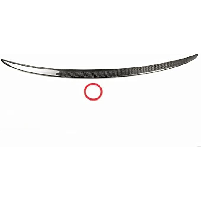 AUSMILA Carbon Fiber Rear Trunk Roof Spoiler Splitter Wing Kit For Saab 9-3 2003-2012 - Image 1