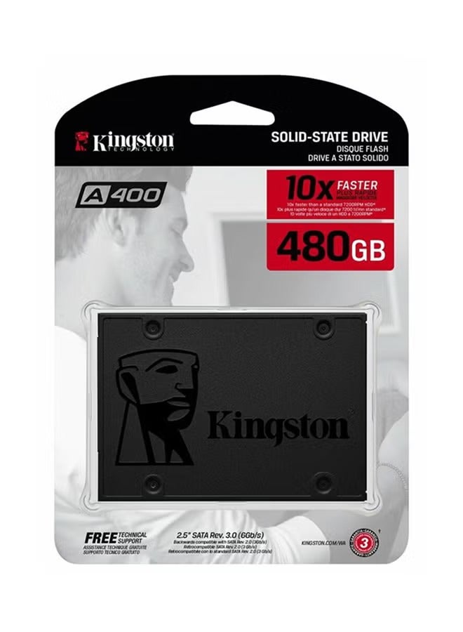 Kingston A400 SATA SSD, 480GB - SA400S37/480G - Image 1