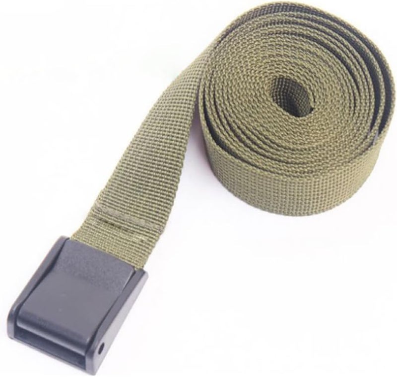 Kichvoe 3pcs Military Green Lashing Straps with Buckle 25mm X 1m Fastening Tie Down Straps for Camping Cargo Luggage Securing Belt - Image 3