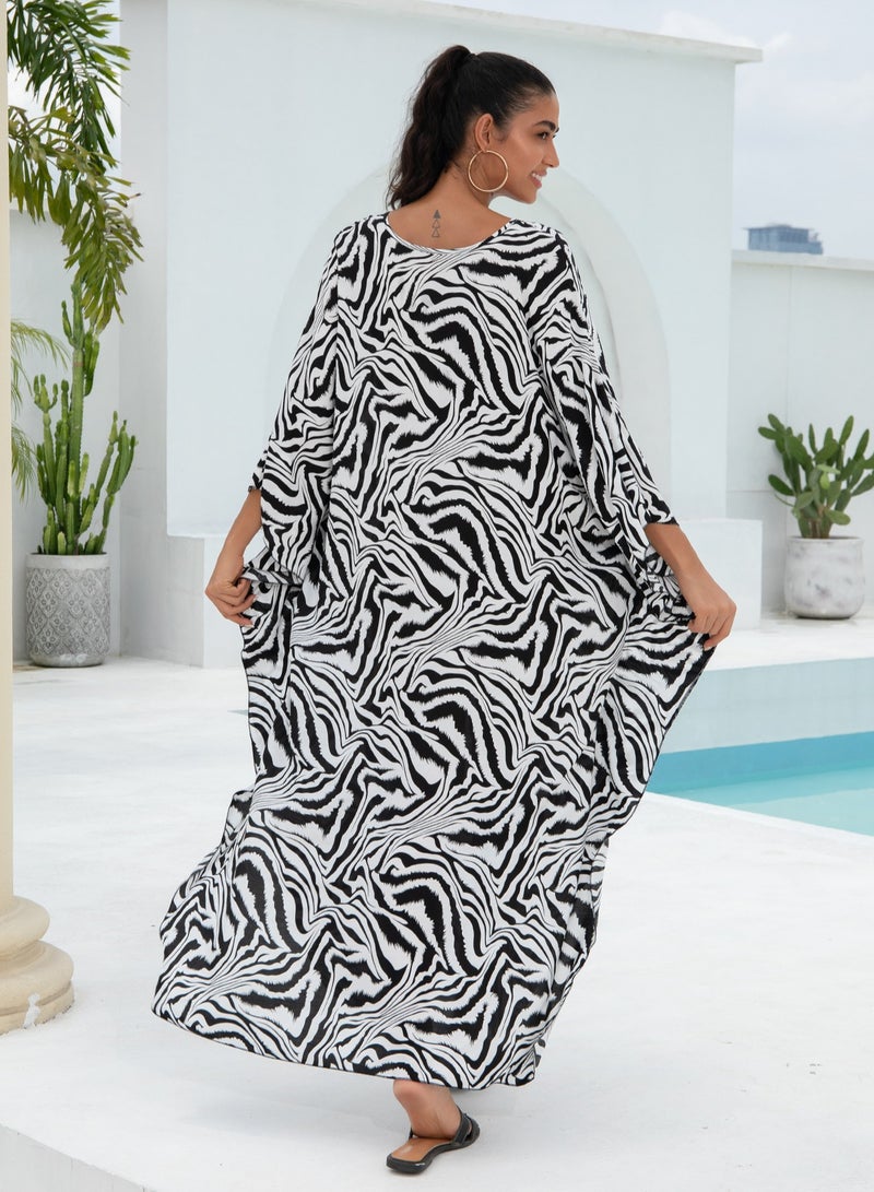 إسكدنيا قميص غطاء الشاطئ الكبير والتنورة الطويلة - Image 3