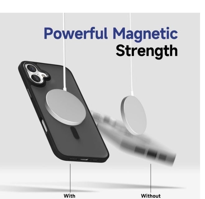ACLIX Matte Magnetic Case for iPhone 16 Plus Case, Compatible with MagSafe, Plating Luxury Cover, Matte Soft TPU Shockproof Protective Phone Case, (black) - Image 5