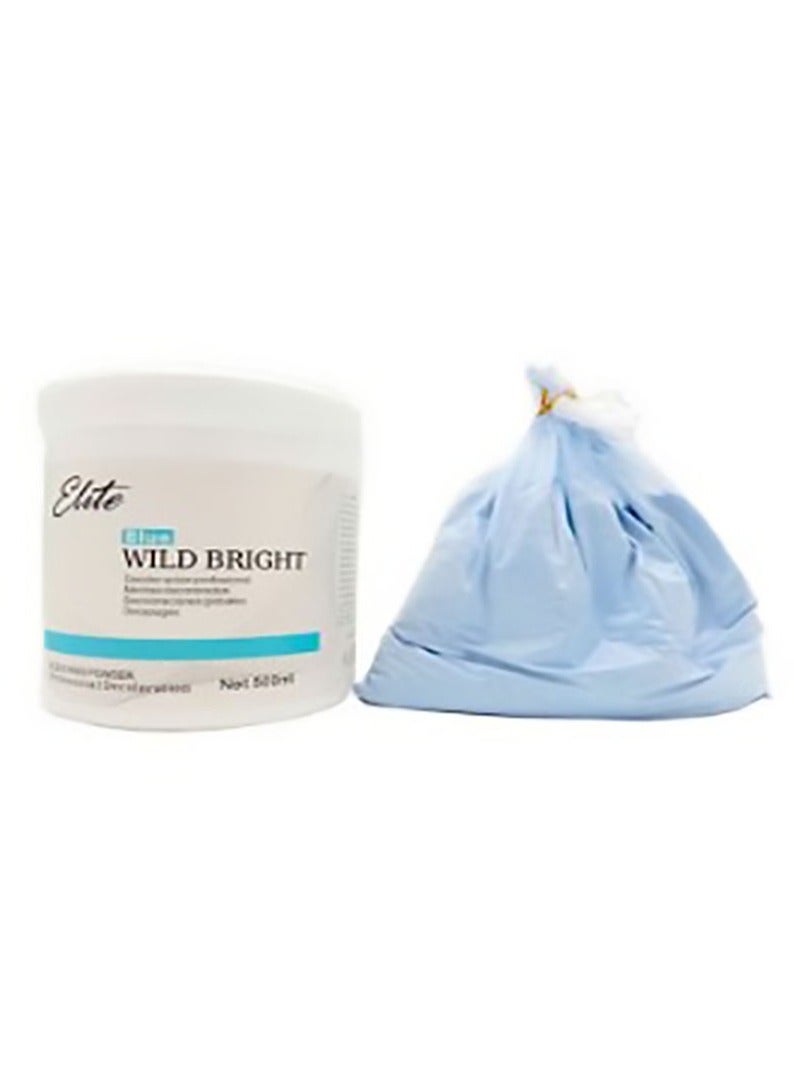 Elite Bleaching Powder For Hair Colour Blue 500ml - Image 2