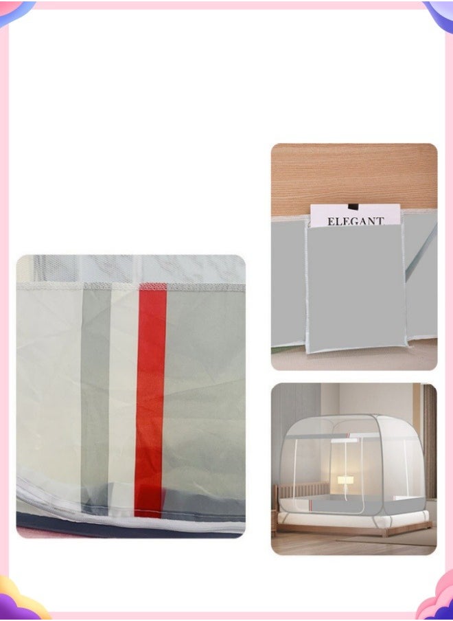 Generic - Mosquito Net Pop Up Tent, Large - for Twin to Queen Size Bed Tent - Mosquito Netting for Camping - Bug Net - Canopy Outdoor, Bed Tent - Insect Screen - Ultralight, Folding Design - Image 1