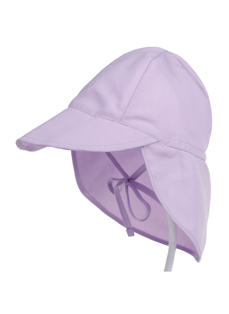 Generic Kids UV Protection Sun Hat Toddler Summer Beach Wide Brim Hat, Purple,S  - Image 1