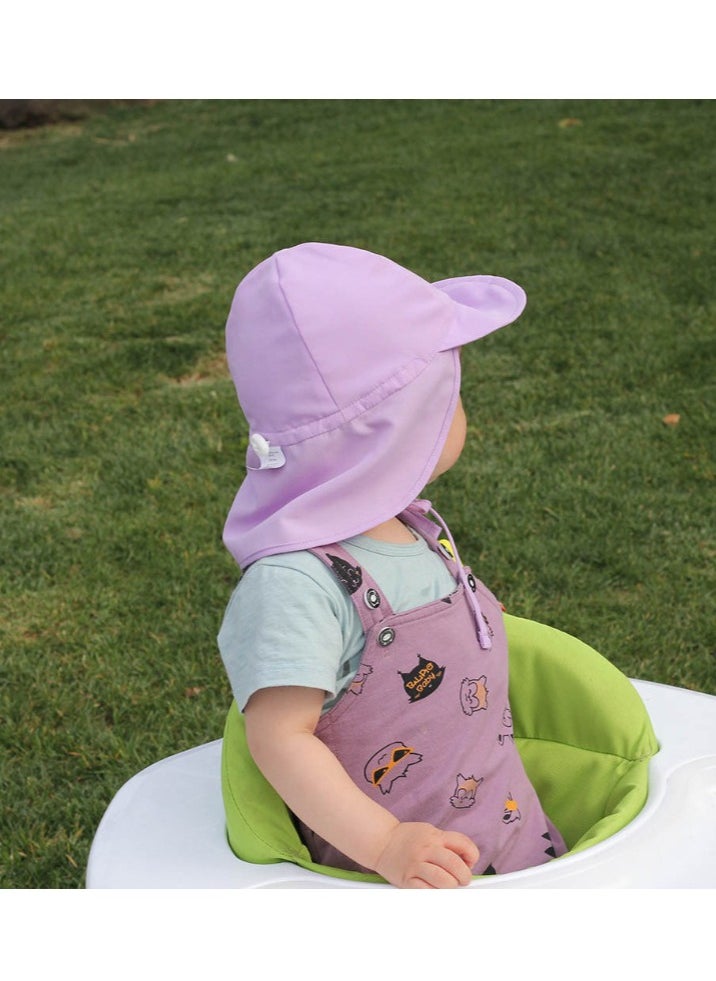 Generic Kids UV Protection Sun Hat Toddler Summer Beach Wide Brim Hat, Purple,S  - Image 4