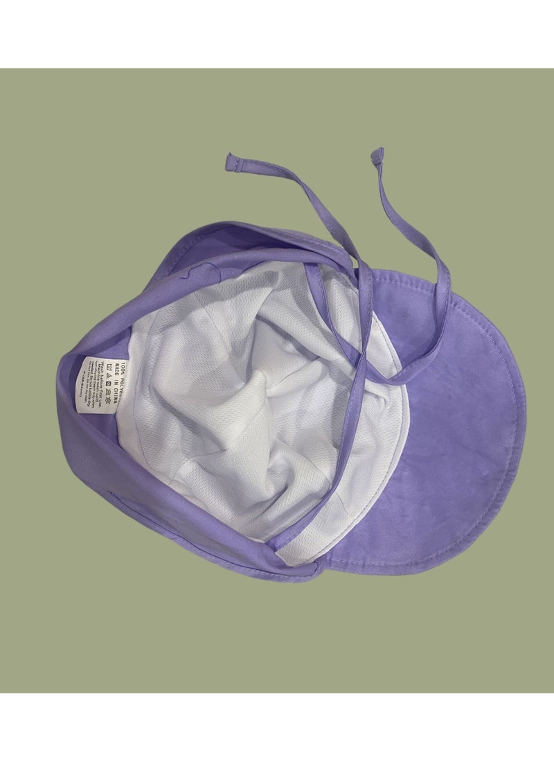 Generic Kids UV Protection Sun Hat Toddler Summer Beach Wide Brim Hat, Purple,S  - Image 5
