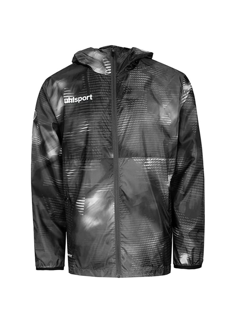 UHLSPORT uhlsport Rain JacketS, Smart breathe® FIT For all kinds of sports in cold and rainy weather Waterproof coating Two Zipped pockets on both sides Army design  - Image 1