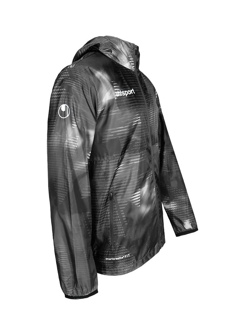 UHLSPORT uhlsport Rain JacketS, Smart breathe® FIT For all kinds of sports in cold and rainy weather Waterproof coating Two Zipped pockets on both sides Army design  - Image 2