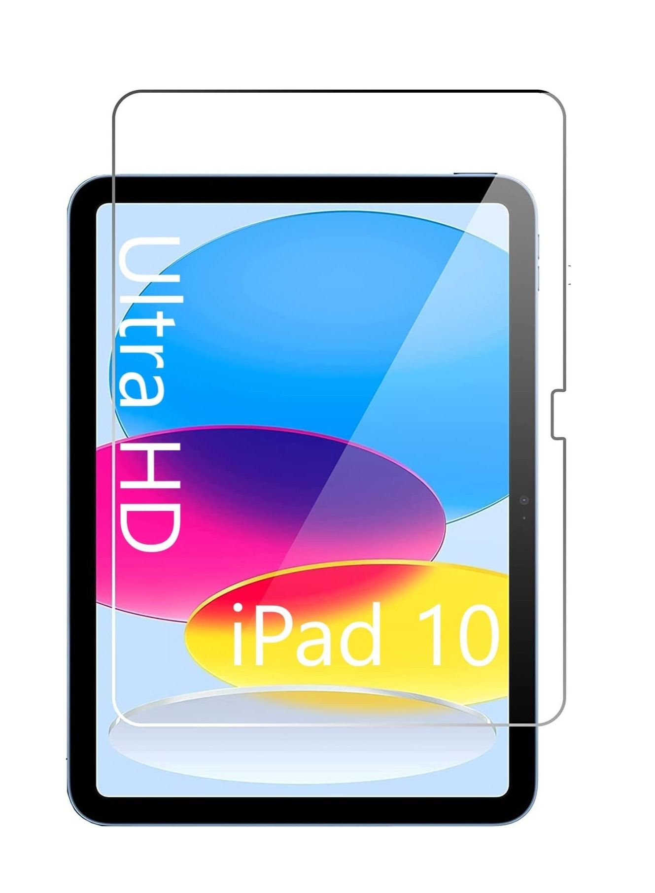 DUSALA iPad 10.9 10th Generation 2022 Screen Protector A2696/A2757/A2777, Tempered Glass Film Guard for iPad 10th Gen 10.9" 2022 Release