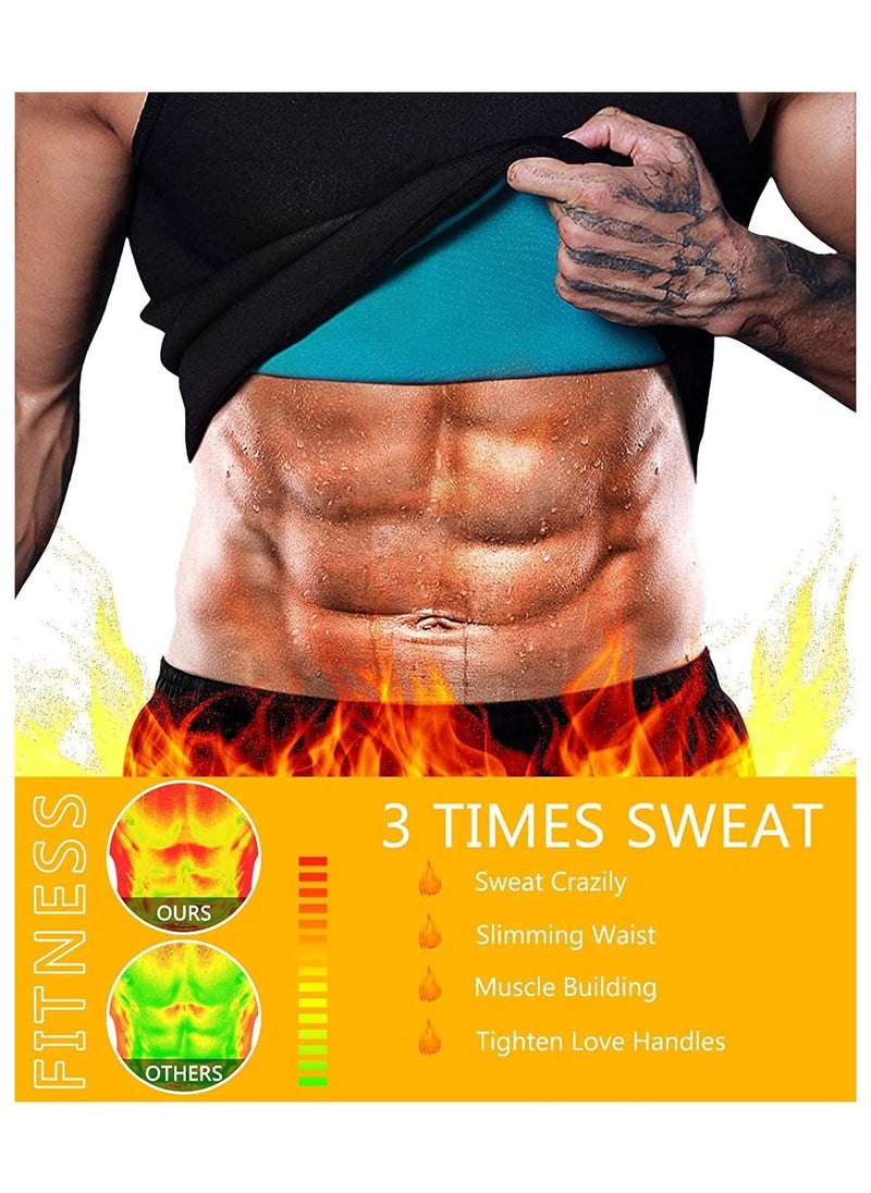 FASHION HOME - Men Hot Neoprene Waist Trainer Vest Workout Sauna Suit Smooth Zipper Tank Top Weight Loss Corset Body Shaper Gym Sweat Shirt - Image 1