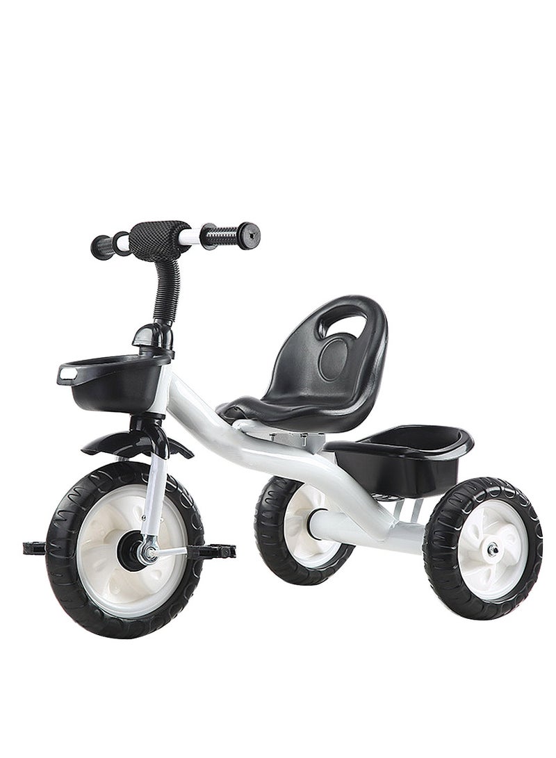 MaBaby Tricycles for Kids, with Storage Basket, Adjustable Seat and Pedal, Children Trike for 1-6 Years Boys and Girls, Balance Bike for Indoor Outdoor Fun - Image 1