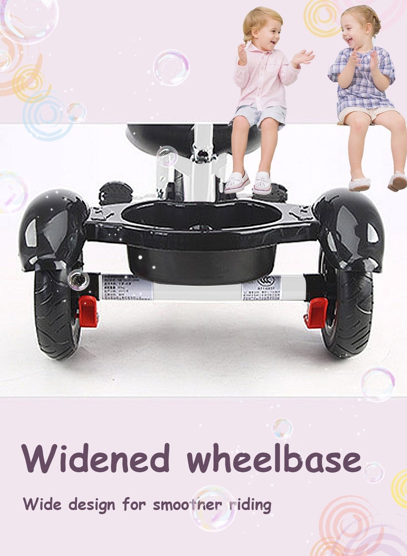 MaBaby Tricycles for Kids, with Storage Basket, Adjustable Seat and Pedal, Children Trike for 1-6 Years Boys and Girls, Balance Bike for Indoor Outdoor Fun - Image 4