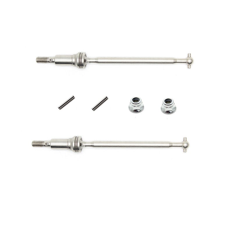 Hosim RC Car Metal Front CVD Drive Shaft Set Accessory Spare Parts 30-WJ02 1/16 9130 RC Car (2 Pcs) - Image 1