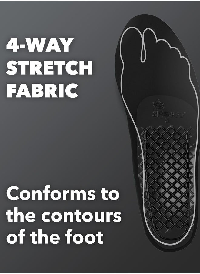 Spenco - Rx Orthotic Arch Support Full Length Shoe Insoles, Green Women's 9-10.5/Men's 8-9.5 - Image 1