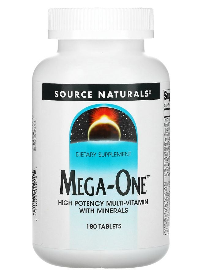 Mega-One High Potency Multi-Vitamin With Minerals 180 Tablets