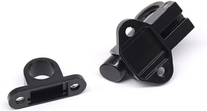 مزلاج زنبركي أوتوماتيكي من سبائك الألومنيوم الأسود للأبواب والنوافذ المفتوحة - Image 4