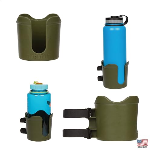 ROBOCUP Plus, (Olive), Add-On Accessory XL Extension Cup Holder, Larger Drink Capacity, Perfect for Boats, Golf Carts, Walkers, Wheelchairs and Work. Made in USA. (Includes 1) - Image 1