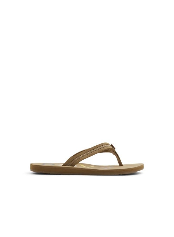Roxy womens Vista Flip-flop Sandal, Tan 20, 37 EU - Image 2