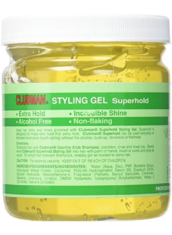 Clubman Superhold Styling Gel 16 Oz - Image 3