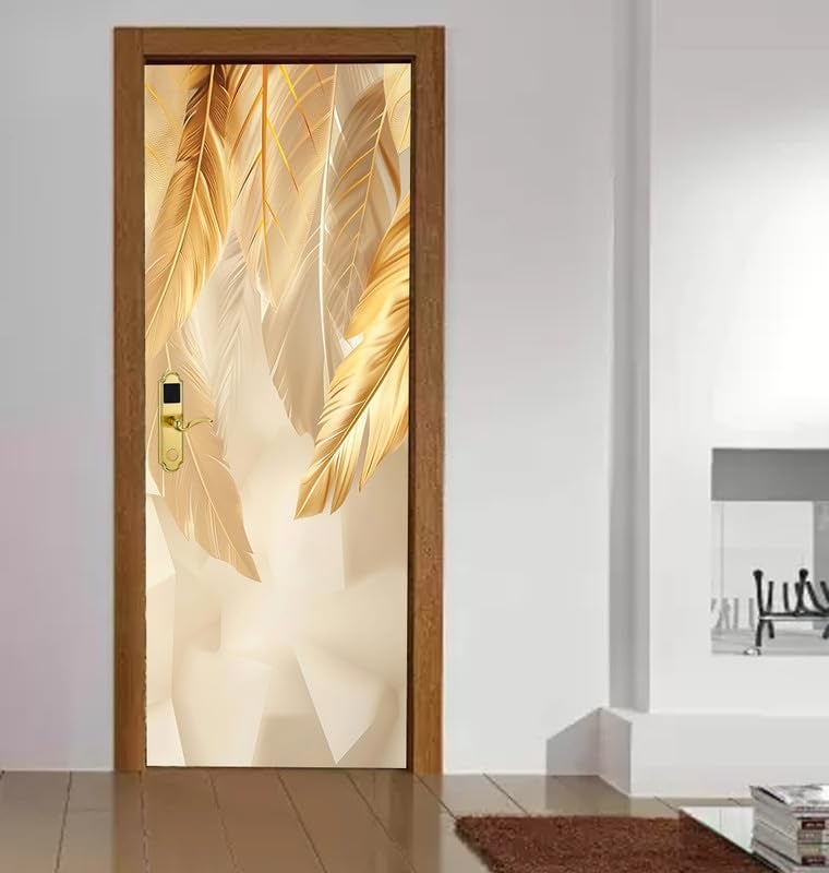 DECOR PRODUCTION Door Wallpaper | Strong PVC Material Decorative Sticker | Wallpaper for Home Doors/Almirah, Home Decor Items etc (Self Adhesive Door Deca, 30x76 Inch)_11 - Image 2