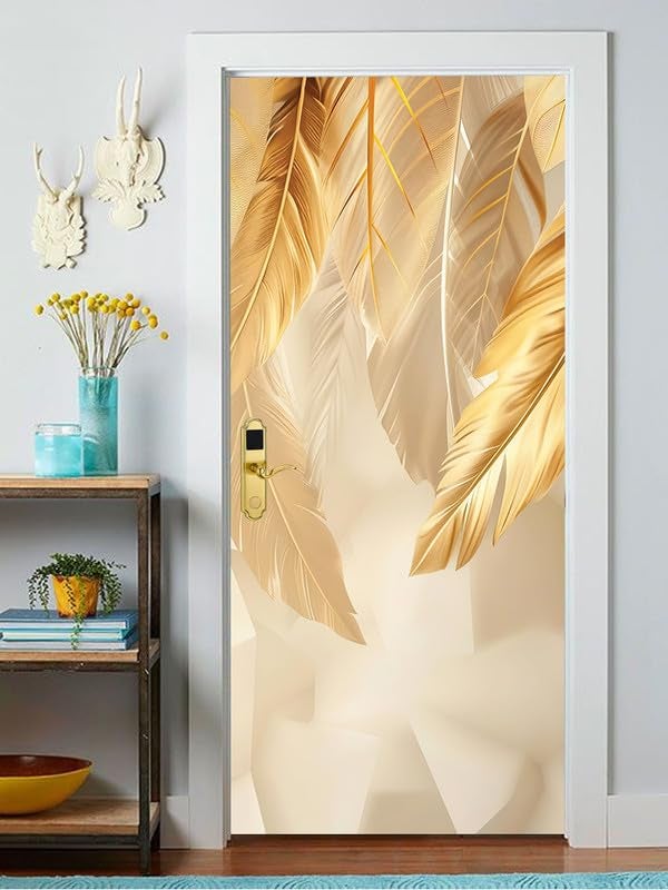 DECOR PRODUCTION Door Wallpaper | Strong PVC Material Decorative Sticker | Wallpaper for Home Doors/Almirah, Home Decor Items etc (Self Adhesive Door Deca, 30x76 Inch)_11 - Image 3