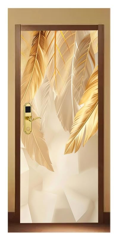 DECOR PRODUCTION Door Wallpaper | Strong PVC Material Decorative Sticker | Wallpaper for Home Doors/Almirah, Home Decor Items etc (Self Adhesive Door Deca, 30x76 Inch)_11 - Image 1