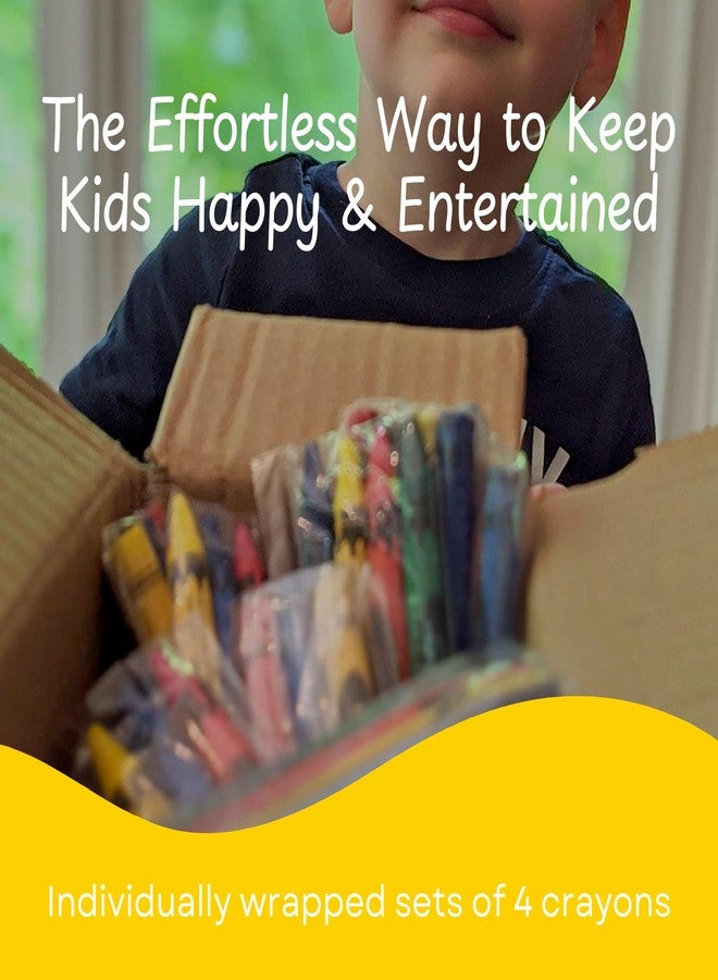 CrayonKing 25 Sets of 4-Packs (100 Bulk Crayons) - Non-Toxic, Individually Wrapped, Perfect for Parties, Restaurants, Classrooms & More - Image 2