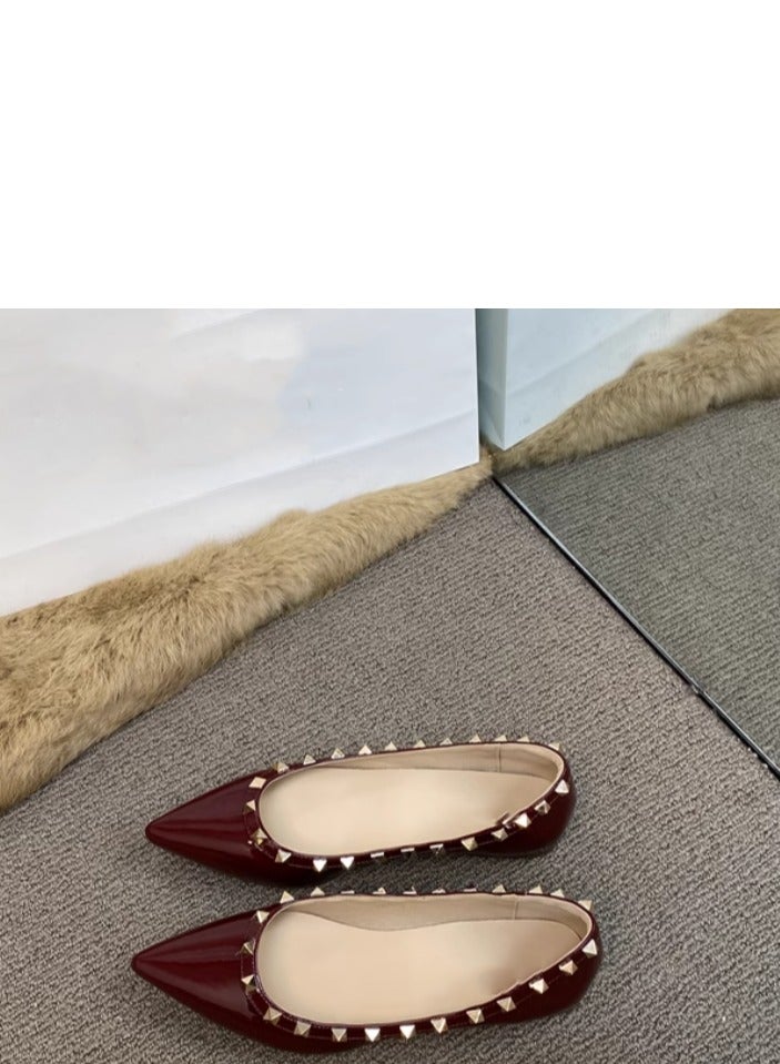 Female French style Soft Soled Flat Sole Single Shoe  - Image 2
