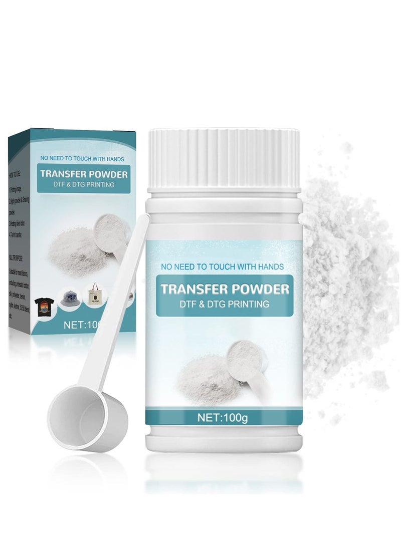 DTF Powder White Digital Transfer Hot Melt Adhesive DTG Pretreat Powder DTF DTG Printer DTF Hot Melt Adhesive Powder for All DTF Printers on All Fabric Include T Shirt Jeans Cotton Textile - Image 1